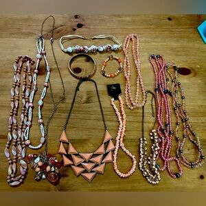 Light Pink Themed Jewelry Set